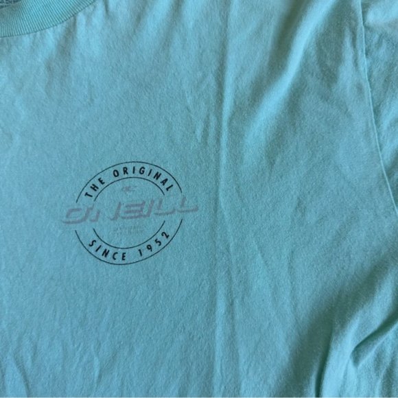 O'Neill | Turquoise & Black Classic Logo Tee "The Original O'Neill" | Size Large - Picture 4 of 10